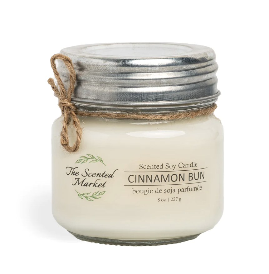 Winter CINNAMON BUNS Soy Wax Candle 8oz