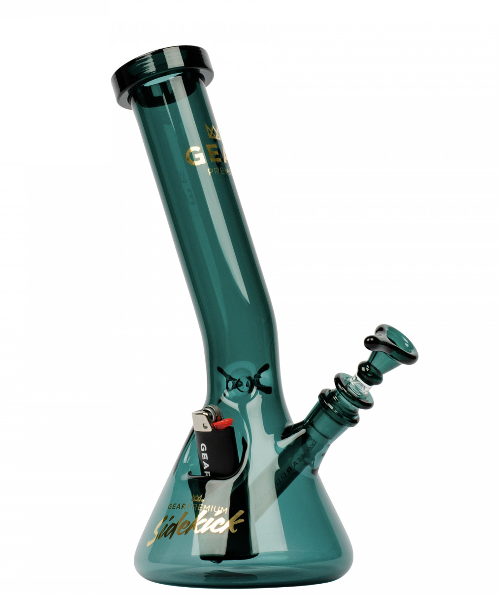12" Sidekick Laid Back Beaker Tube with t-shirt & lighter - Teal