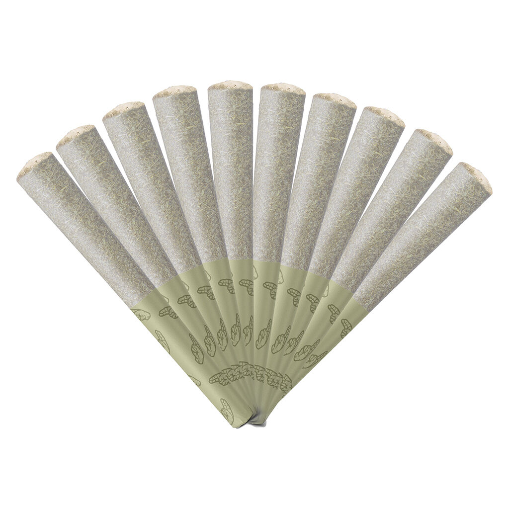 hifeelu - Anytime Smooths CBD Kief Infused Pre-Roll Pack - Hybrid - 10x0.35g