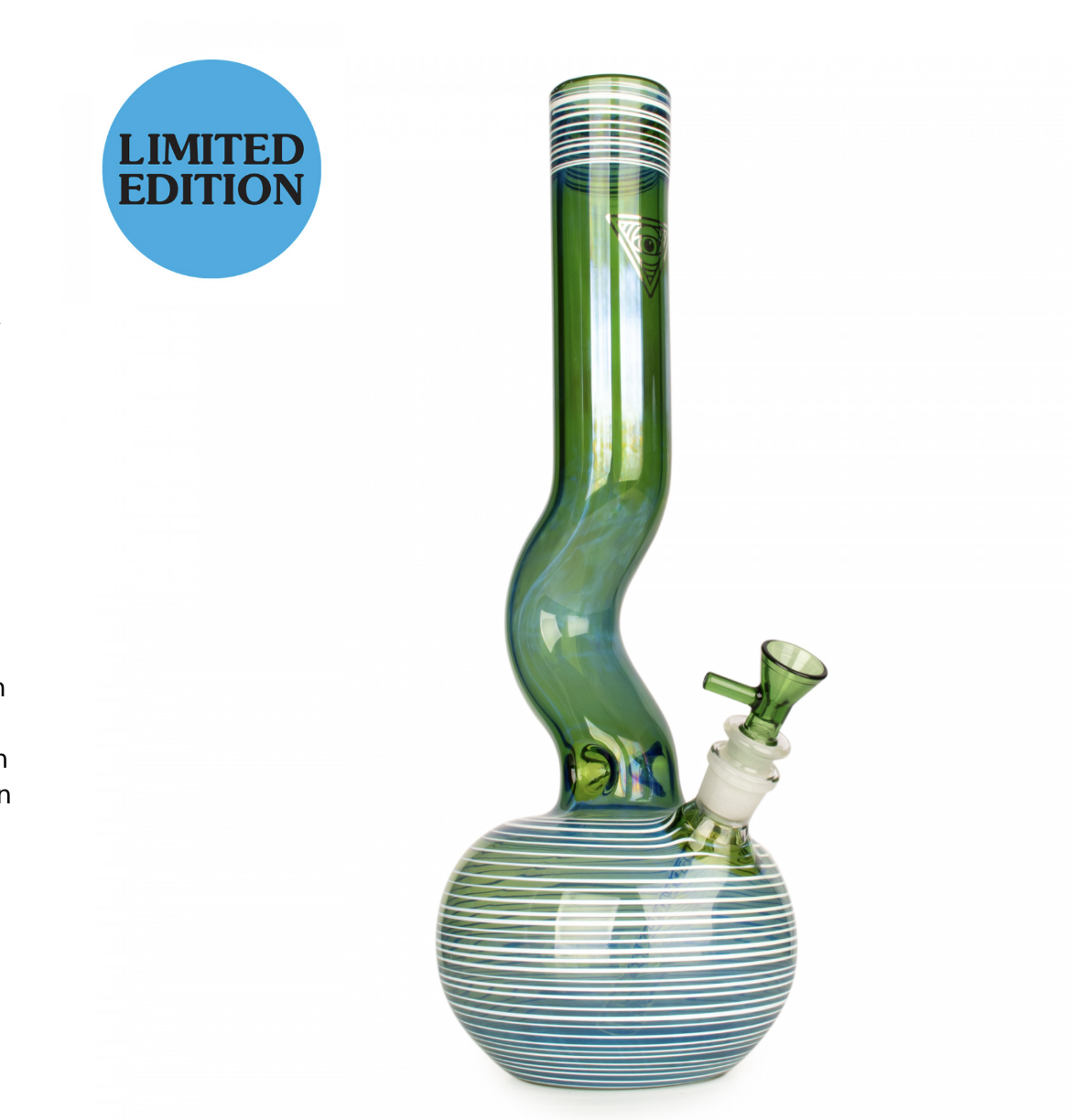 16" Kick Back Bubble Base Water Pipe (Limited Edition) - Green
