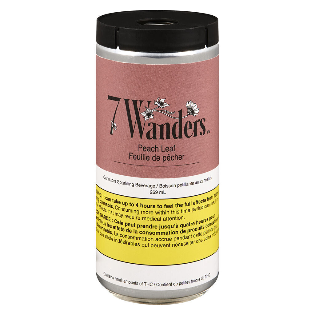 7 Wanders- Peach Leaf CBD Cannabis Sparkling Beverage