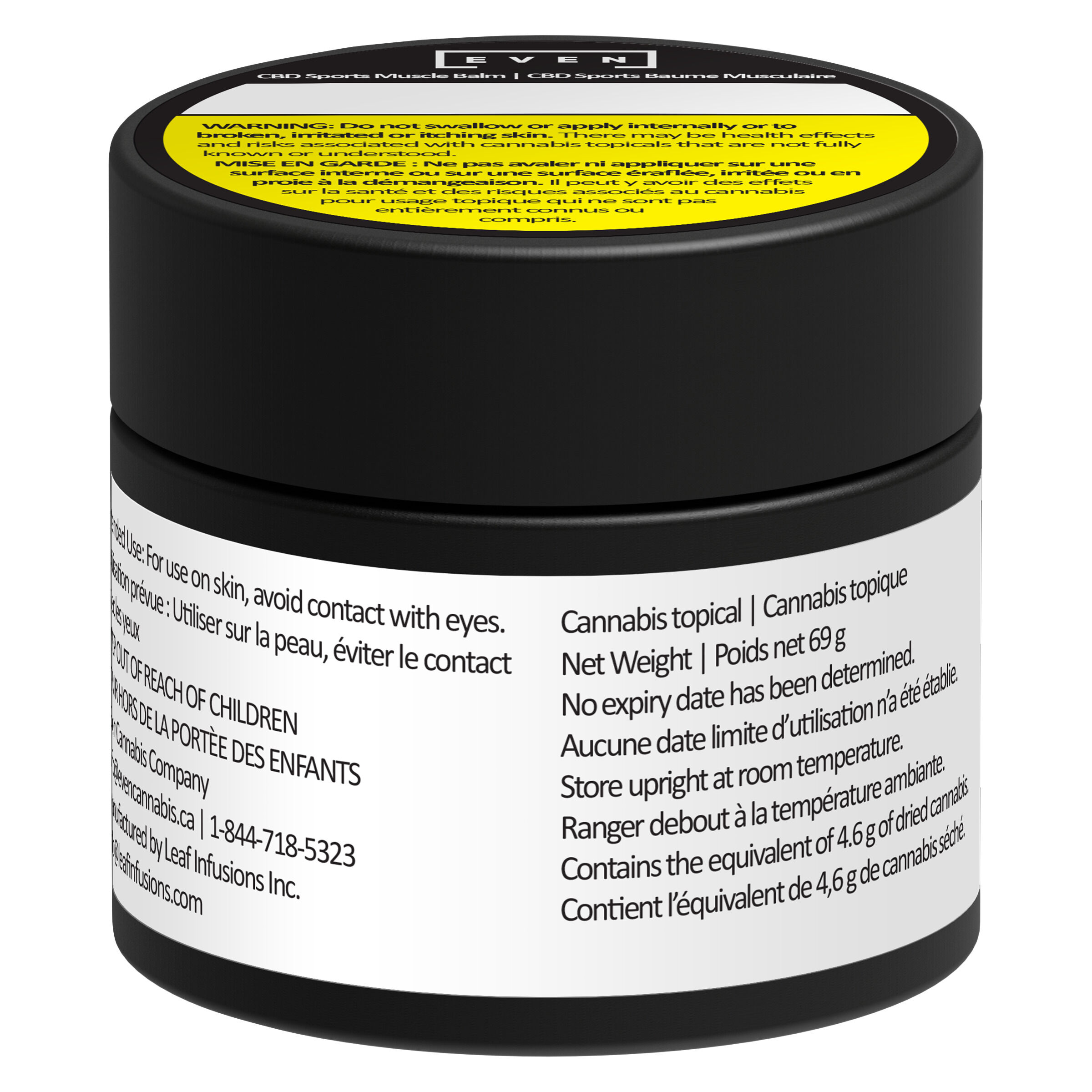 EVEN - CBD Sports Muscle Balm - Indica - 69g
