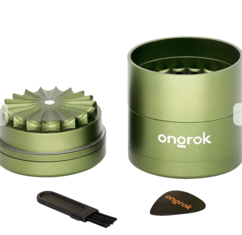Ongrok Flower Teeth 5pc Storage Grinder - Green