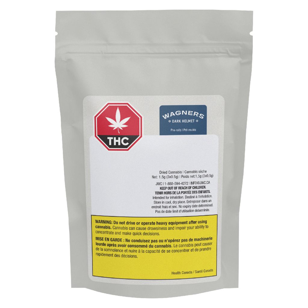 WAGNERS - Dark Helmet Pre-Roll - WAGNERS - Dark Helmet - 3x0.5g