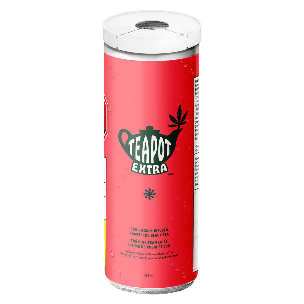 Teapot - CBG + Rosin Raspberry Black Tea - Teapot - Rosin + CBG Infused Raspberry Black Tea - Hybrid - 355ml