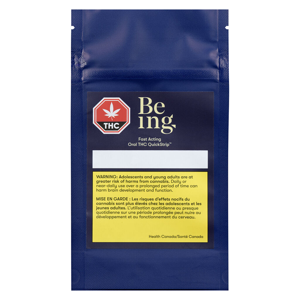 Being - Fast Acting Oral THC QuickStrip - 10 Strips