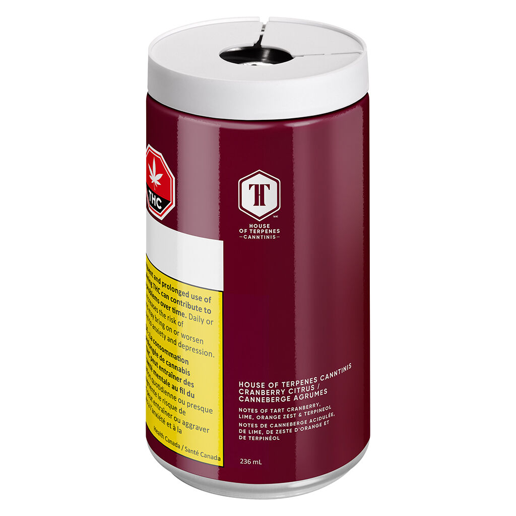 House of Terpenes - Canntinis - Cranberry Citrus Sparkling Water - Blend - 236ml