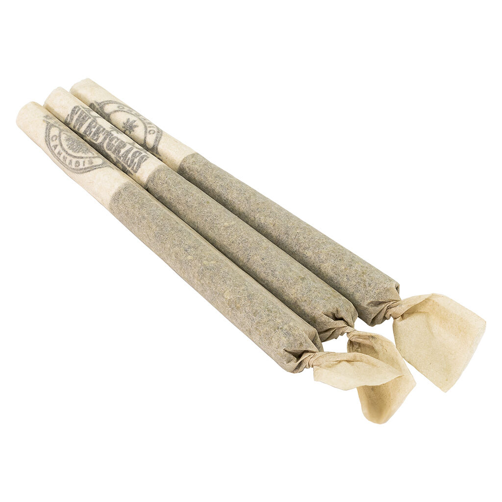 Sweetgrass Organic Cannabis - Mint Chocolate Chip Pre-Roll - Hybrid - 3x0.5g