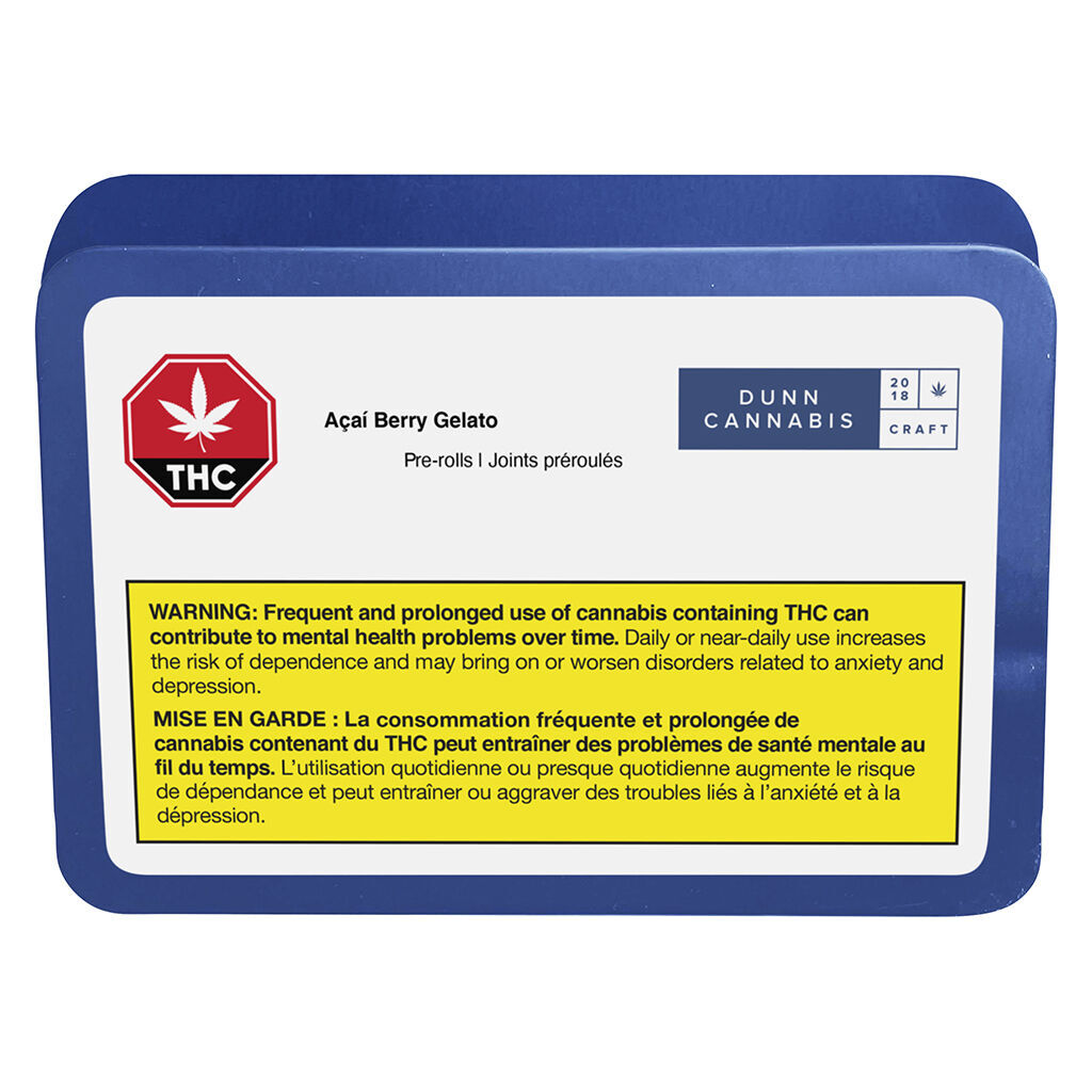 Dunn Cannabis - Acai Berry Gelato Pre-Rolls 7x0.5g