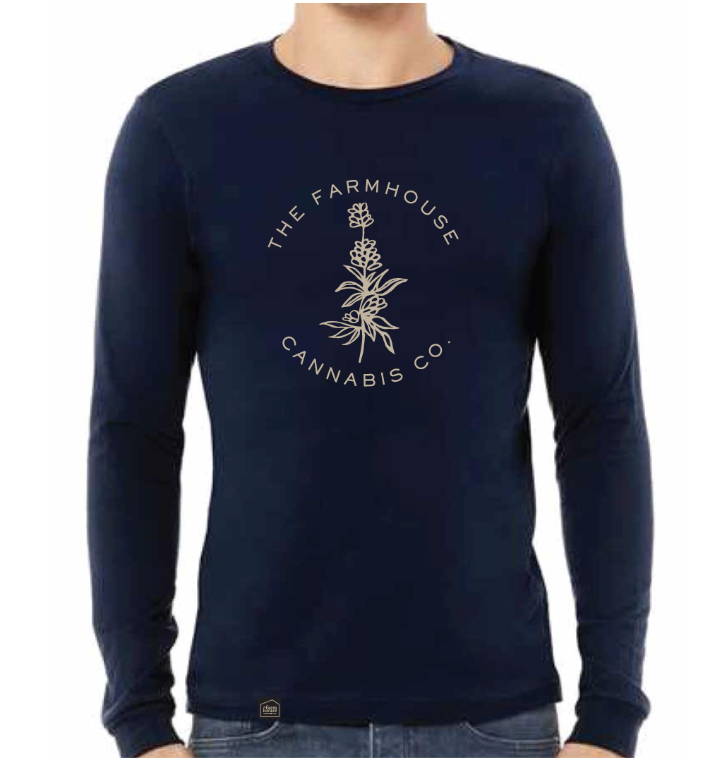 Farmhouse long sleeve t-shirt - navy