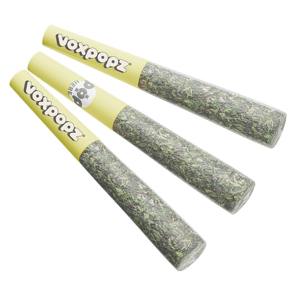 Vox Popz - Banana Peel Crushable Infused Pre-Roll - Hybrid - 3x0.5g