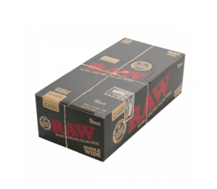 RAW Black Classic Single Wide Rolling Papers