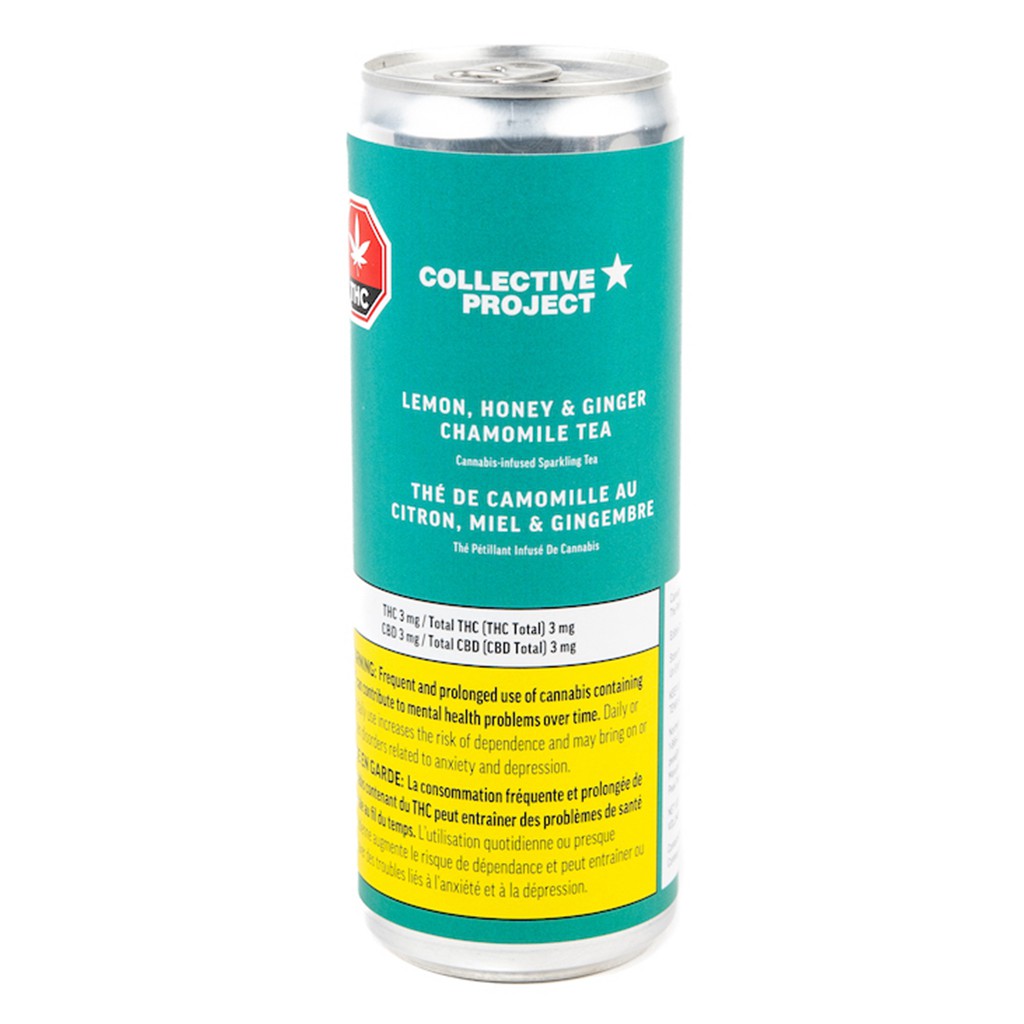 Collective Project - Lemon Honey & Ginger Chamomile Sparkling Tea - Blend - 1x355ml
