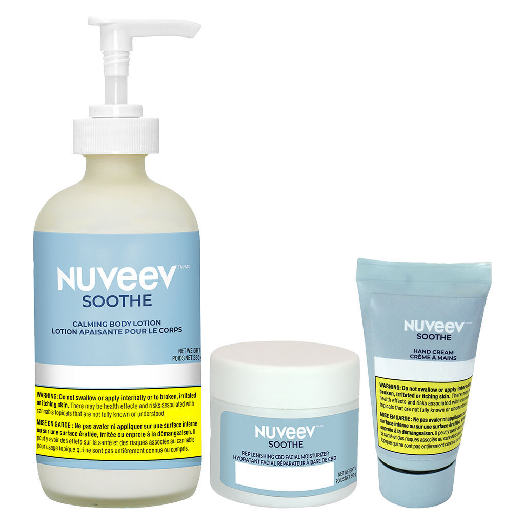 Nuveev - Soothe Head to Toe Hydration Set - Blend - 3 Pack