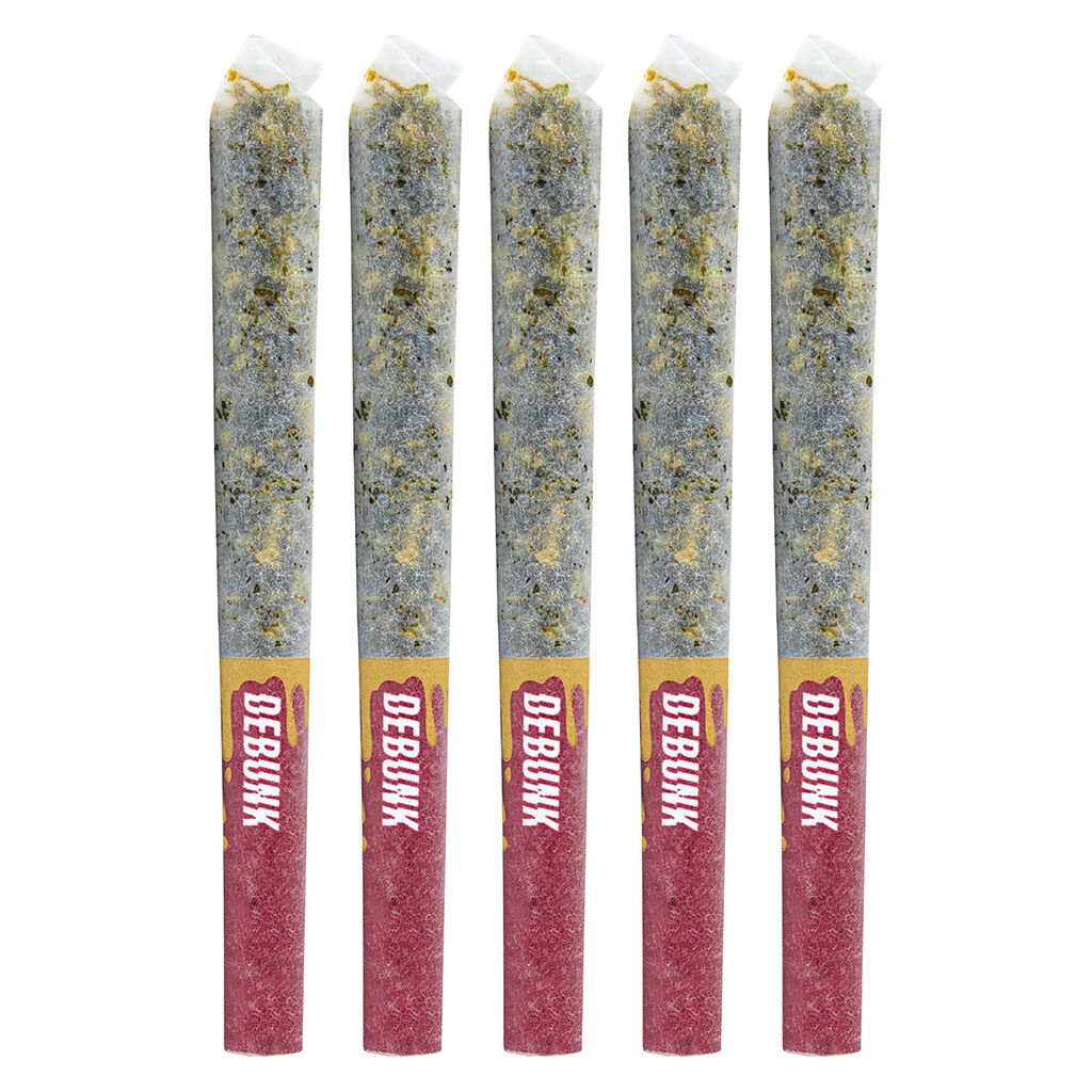 DEBUNK - Darts - Lemon Cherry GLTO Crushed Diamond Infused Pre-Roll - Hybrid - 5x0.5g
