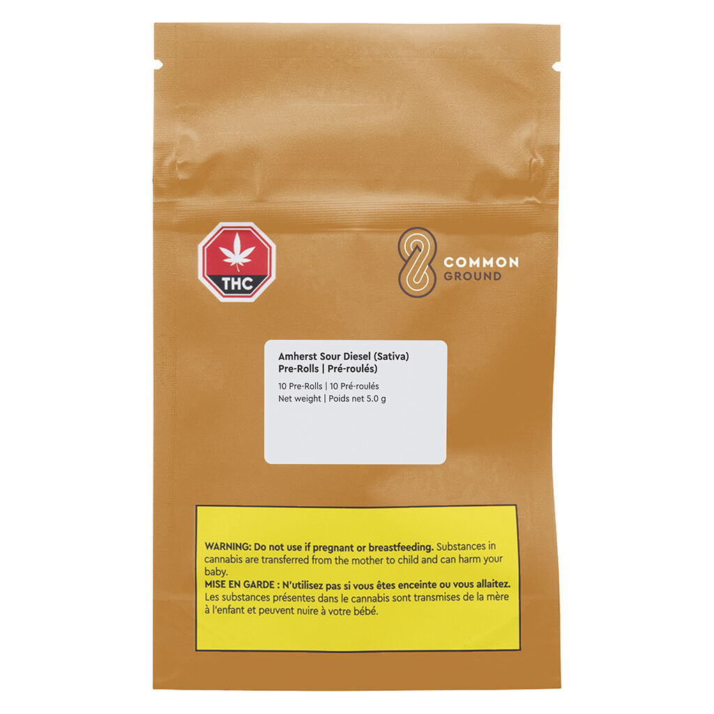 Common Ground - Amherst Sour Diesel Pre-Rolls - Sativa - 10x0.5g