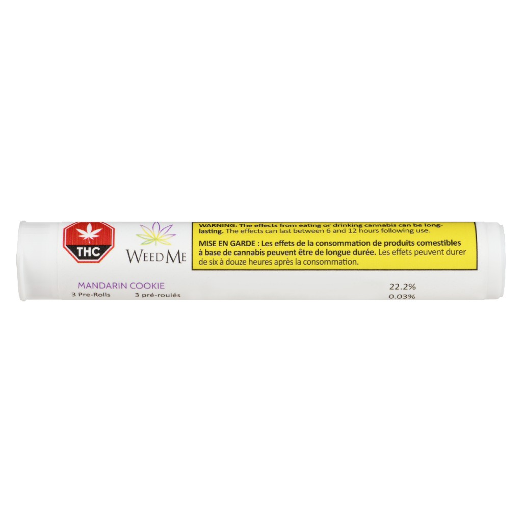 Weed Me - Mandarin Cookie Pre-Roll - Weed Me - Mandarin Cookie - 3x0.5g