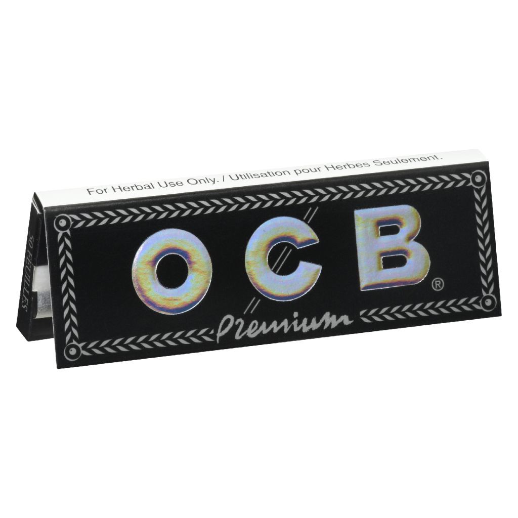 OCB - Premium Black 1 1/4 Rolling Papers - 1.25"