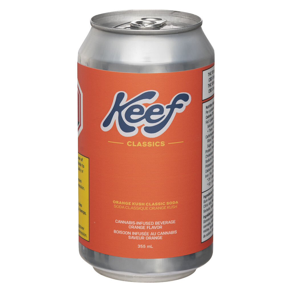 Keef Brands - Orange Kush Classic Soda - 1x355ml (673)