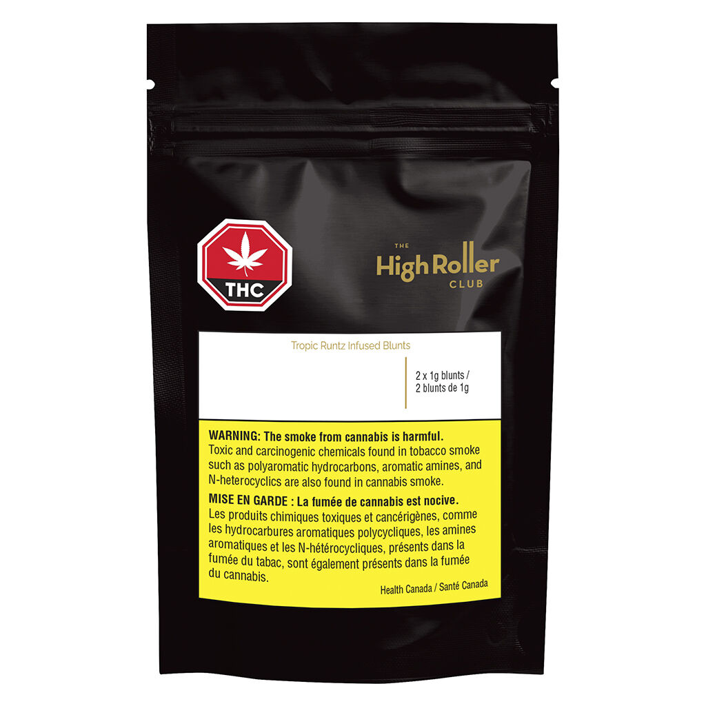 The High Roller Club - The High Roller Club Tropcial Runtz Infused Blunt - Sativa - 2x1g