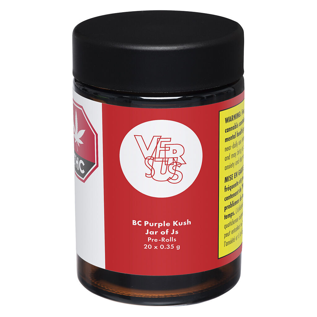 Versus - BC Purple Kush Jar of Js Pre-Roll - Indica - 20x0.35g