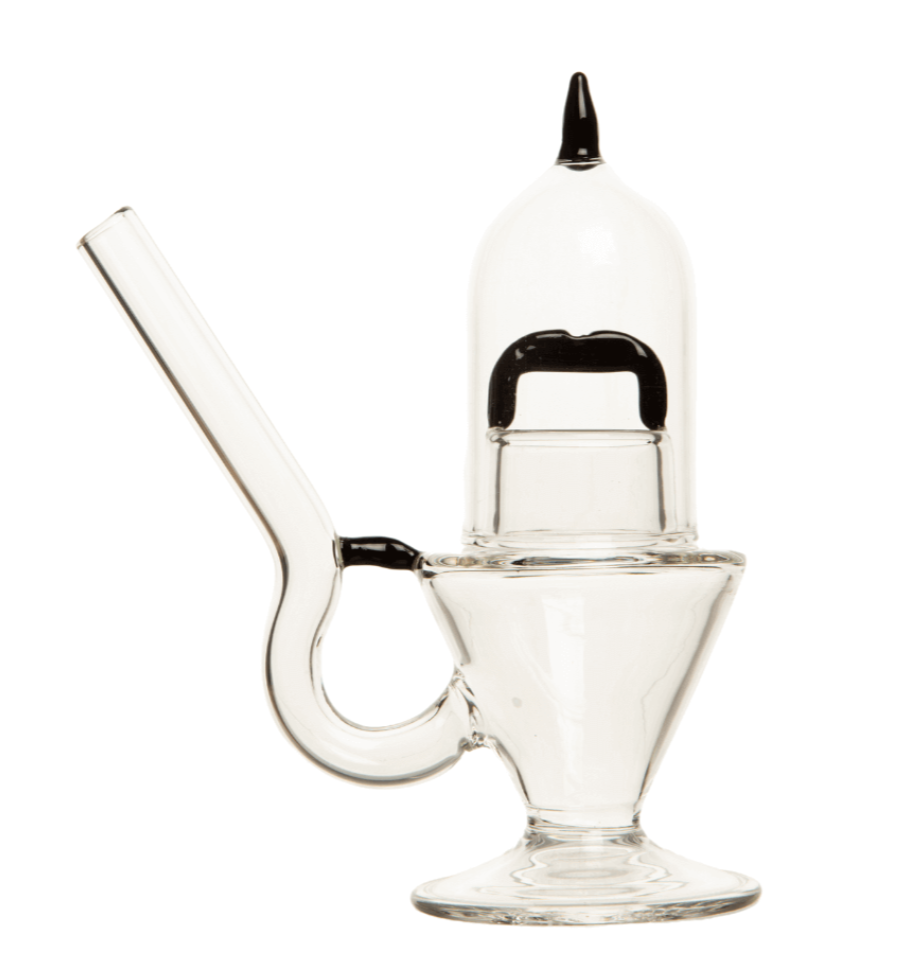 7.5" Hash Glass Bong - Black