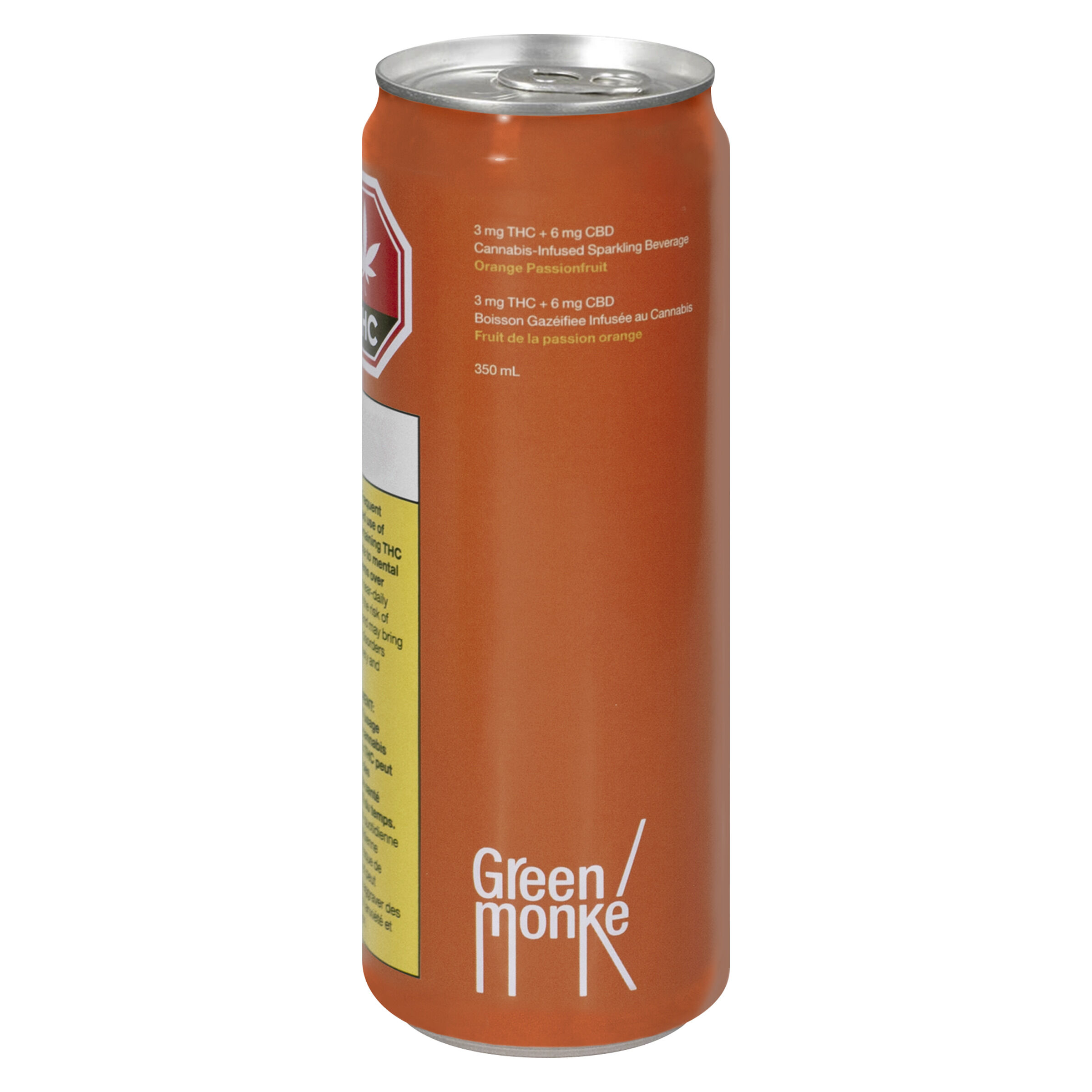 Green Monke - Orange Passionfruit Sparkling Soda - 1x350ml