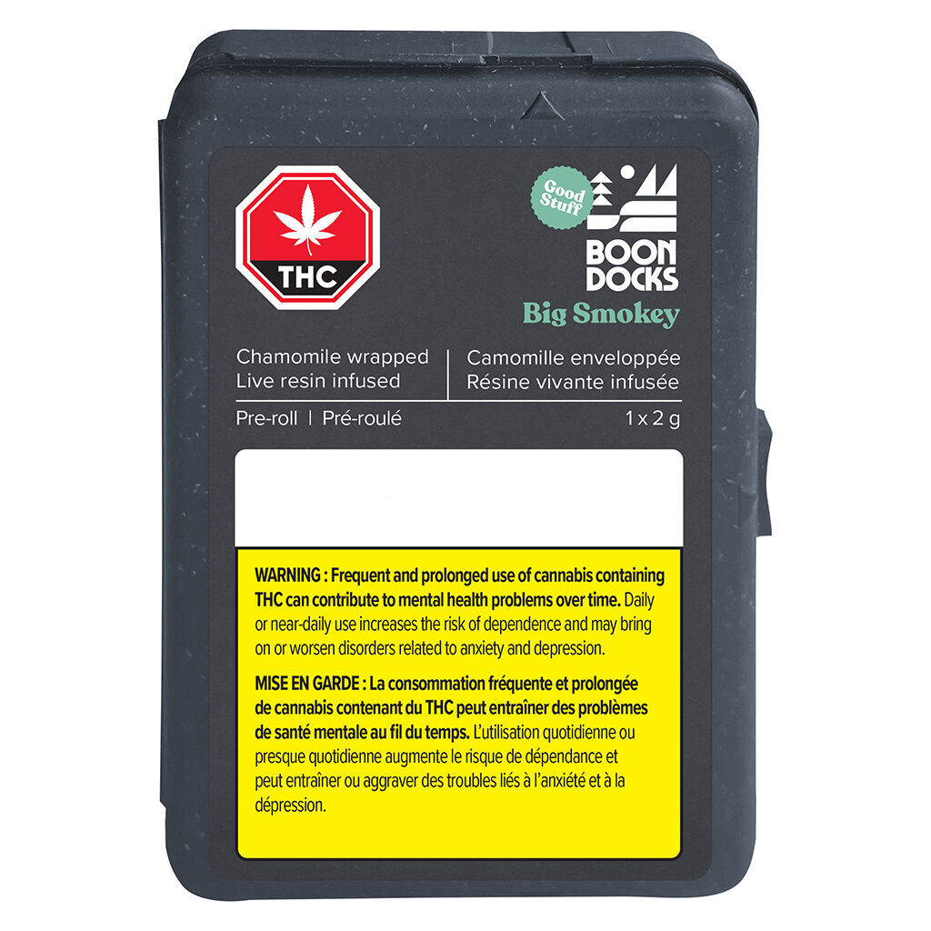 Boondocks - Big Smokey Live Resin-Infused Natural Pre-Roll - Blend - 2x1g