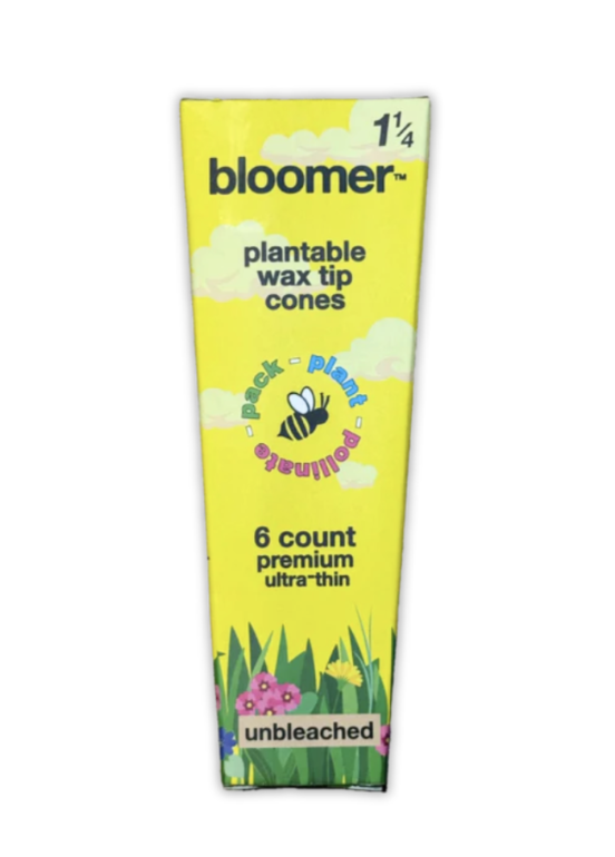 Bloomer Plantable Wax Tip Unbleached 1 1/4 Pre Rolled Cones