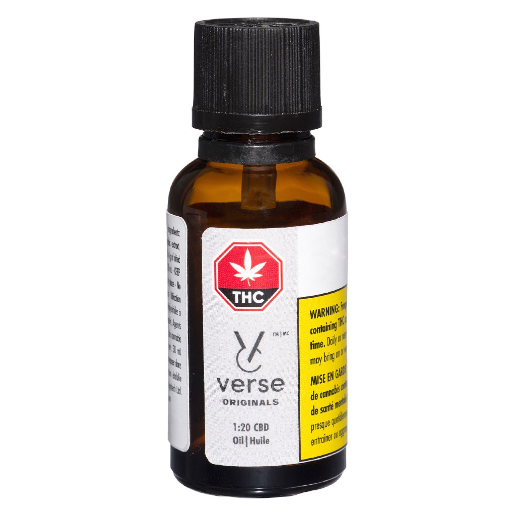 Verse Originals - CBD 1:20 Oil - Blend - 30ml