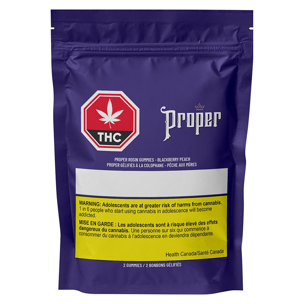 The Proper Cannabis Company - Blackberry Peach Hash Rosin Soft Chews - Blend - 2 Pack