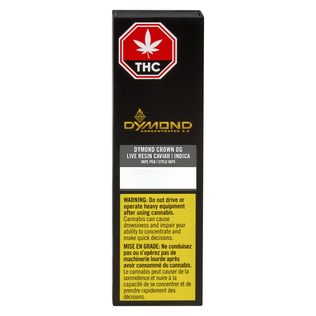 Dymond - Crown OG Live Resin Disposable Pen - Indica - 0.8g