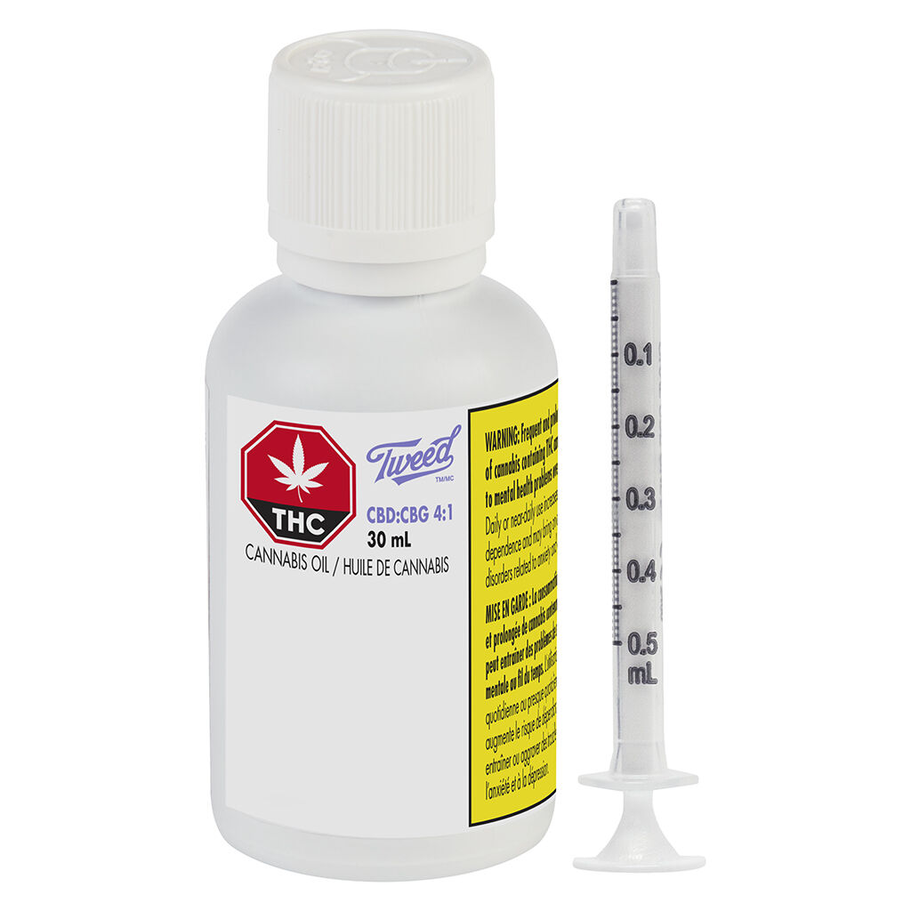 Tweed - CBD:CBG 4:1 - Hybrid - 30ml