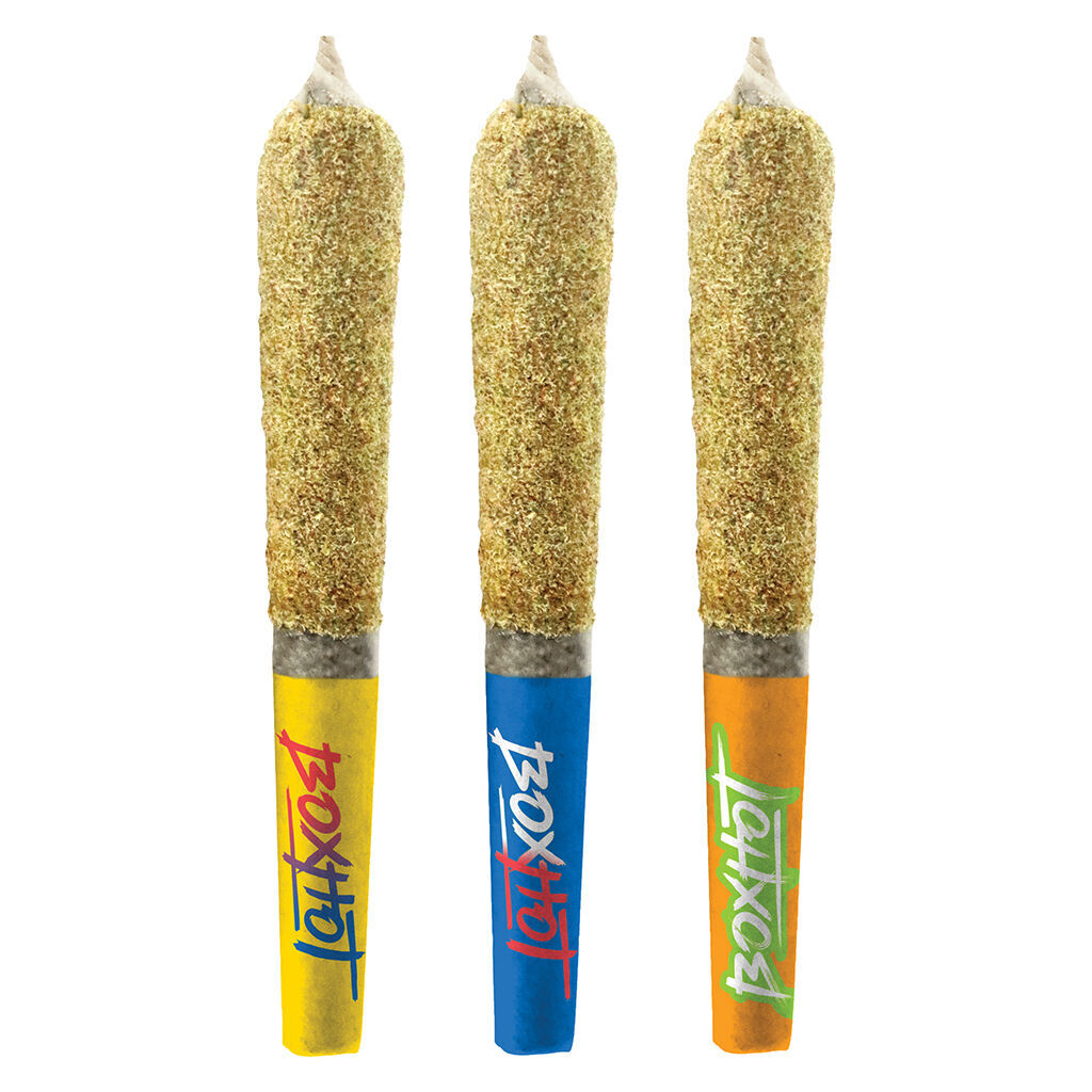 Boxhot - Dusties - Retro Mix Kief Coated Infused Pre-Roll - Hybrid - 3x0.5g