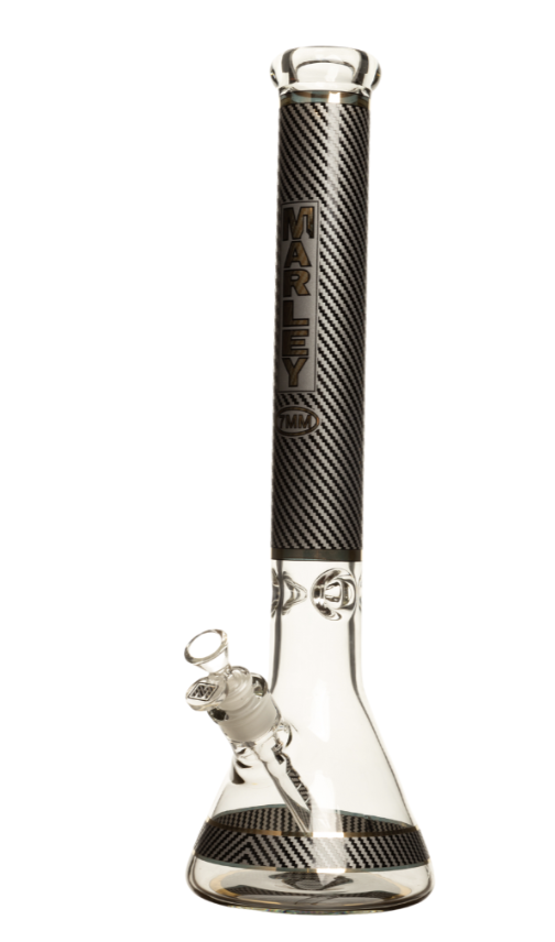 18" Marley Diagonal Blaze Bong - Grey