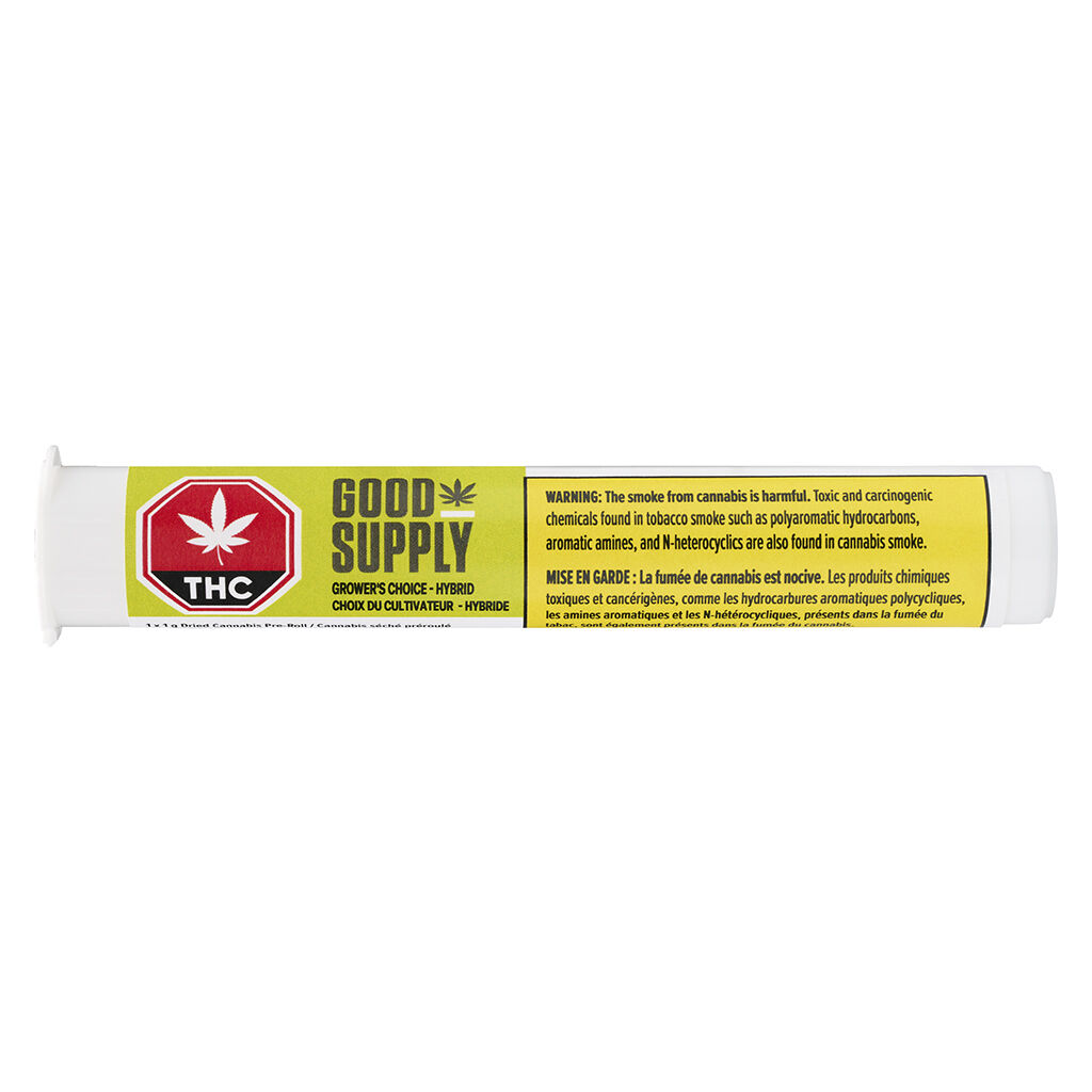 Good Supply - Grower's Choice Hybrid Pre-Roll - Good Supply - Grower's Choice Hybrid - 1x1g