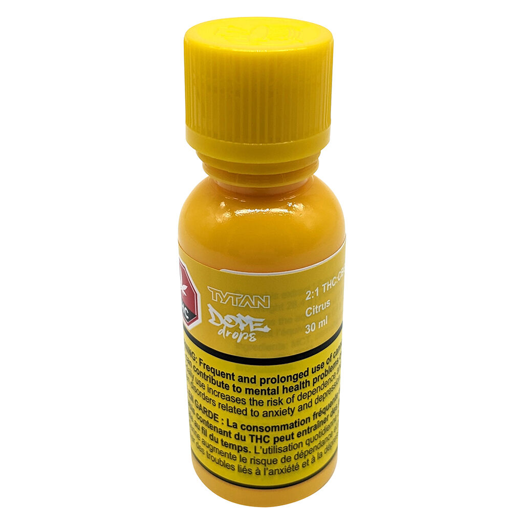 TYTAN Dope Drops - 2:1 THC:CBG Groove Drops - Citrus - Hybrid - 30ml