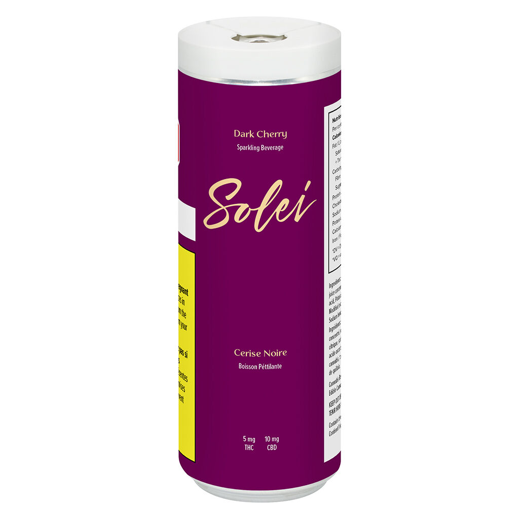 Solei - Dark Cherry Sparkling Beverage - Hybrid - 355ml