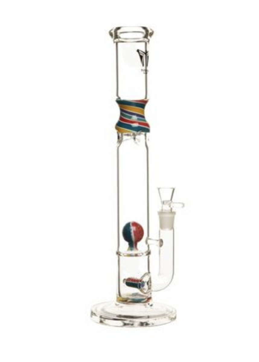 18" Twisty Swirl Glass Bong