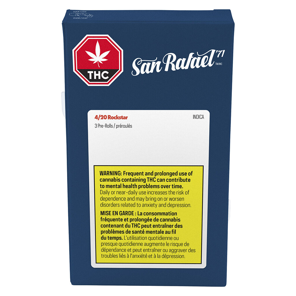 San Rafael '71 - 4/20 Rockstar Pre-Roll - San Rafael '71 - 4/20 Rockstar - 3x0.5g