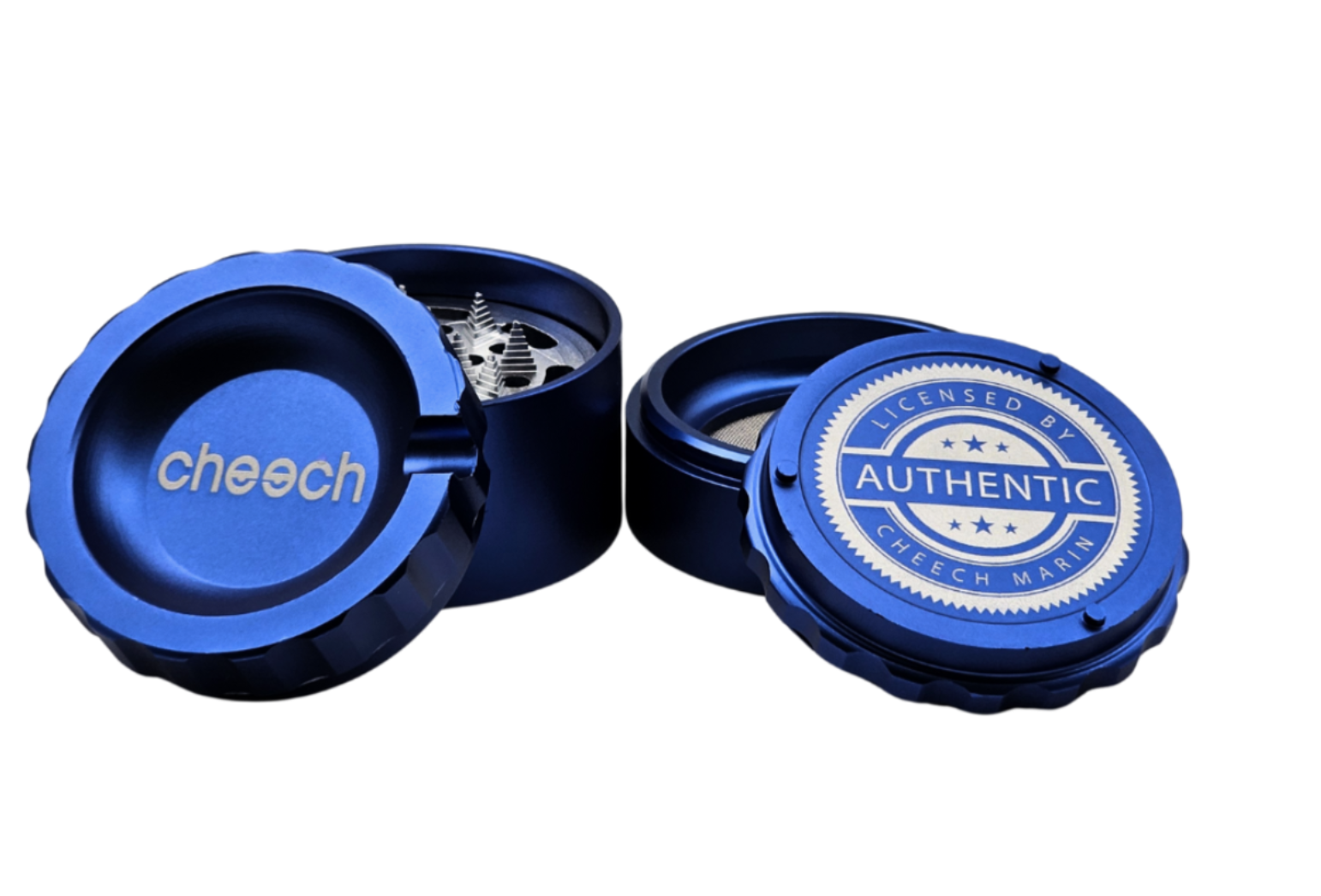 Cheech 63mm 4pc Concave Grinder - Blue