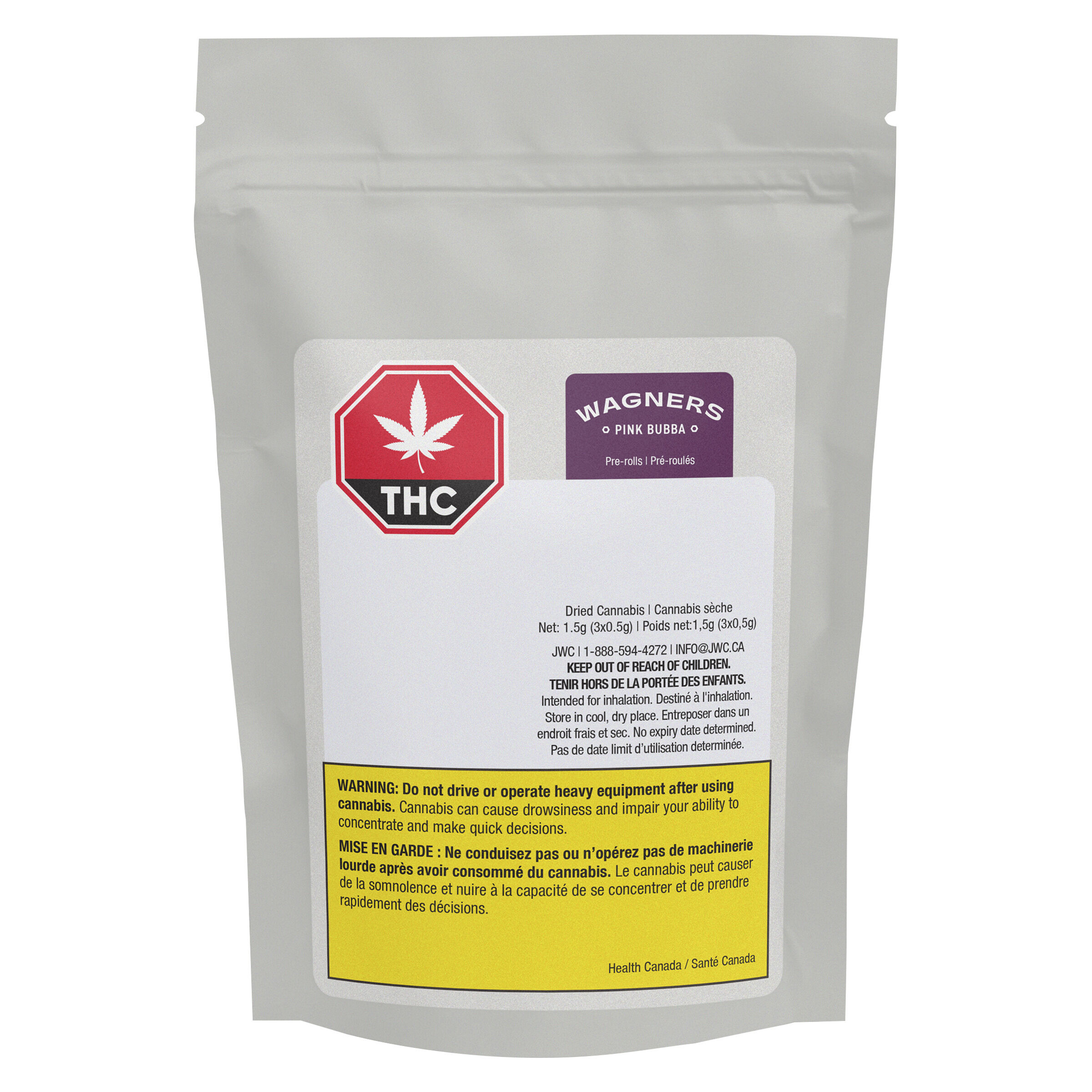 WAGNERS - Pink Bubba Pre-Rolls - Wagners - Pink Bubba - 3x0.5g