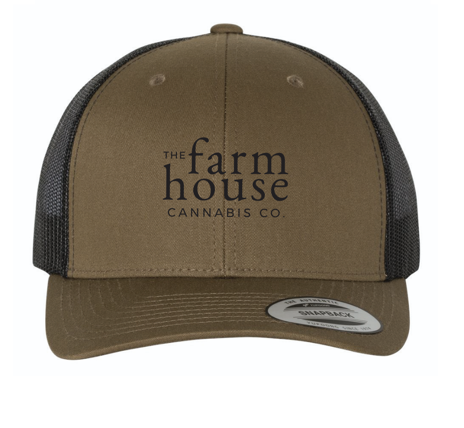 Farmhouse Trucker Hat - brown/black