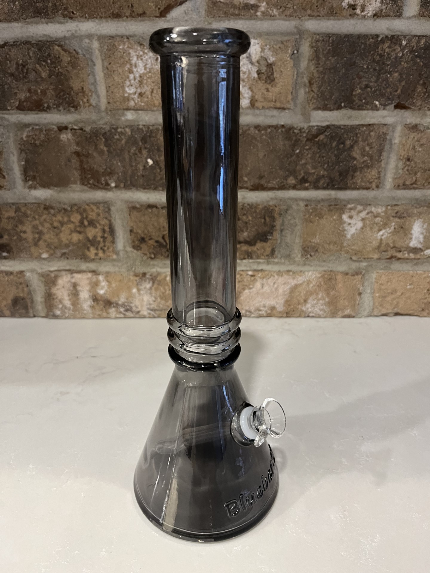 12" Blueberry Triple Ring Beaker - Black