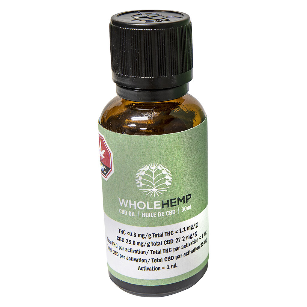 WholeHemp - Full Spectrum CBD Oil - Sativa - 30ml