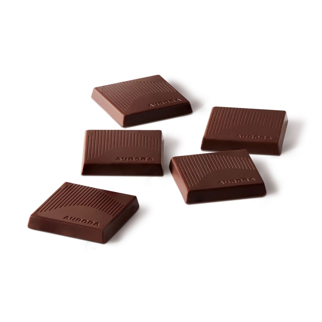Aurora Drift - 64% Cocoa Dark Chocolate Squares (5-Pieces) - 5x5g