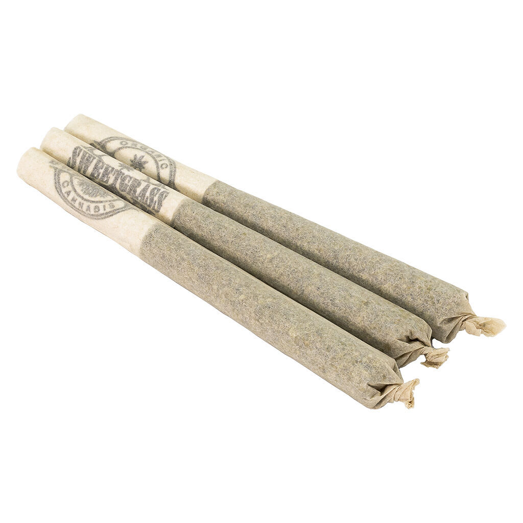 Sweetgrass Organic Cannabis - Organic Crushed Velvet Pre-roll - Sativa - 3x0.5g