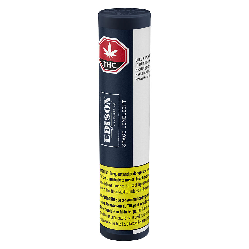 Edison Cannabis Co - Space Limelight Bubble Hash Infused Pre-Roll - Sativa - 1x1g