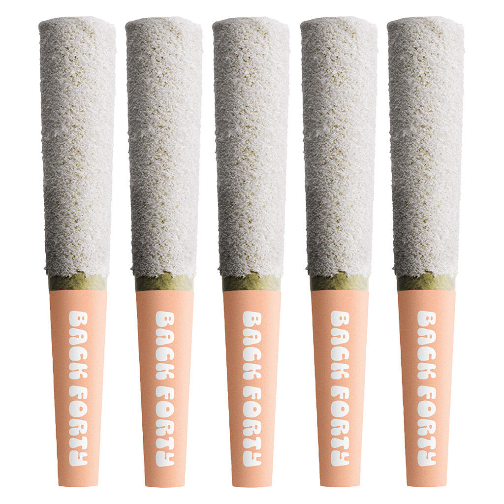 Back Forty - Frosted Icicles Infused Pre-Roll - Peach Lemonade - Sativa - 5x0.5g