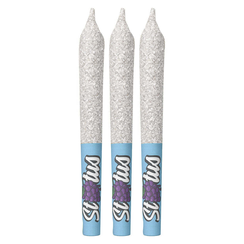- - Grape Blast Liquid Diamond Infused & Diamond Coated Pre-Roll - 3x0.5g